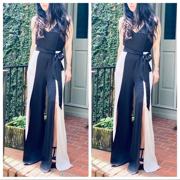 Pants - Gorgeous wide leg halter jumpsuit